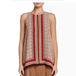 MAX Studio Sleeveless Multi-Colored Striped Blouse Size Medium